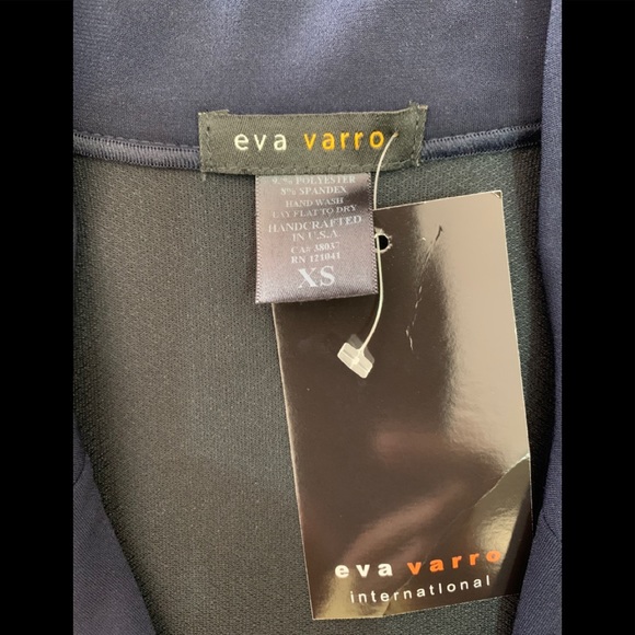 EVA VARRO LONG SLV. EMPIRE WAIST ONE BUTTON JACKET - Picture 2 of 2